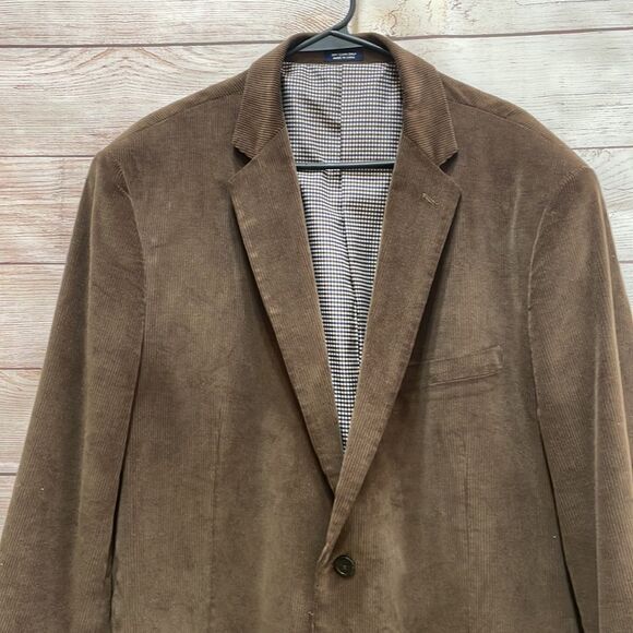 EXCELLENT CONDITION SADDLEBRED CORDUROY BLAZER IN BROWN - Picture 2 of 7